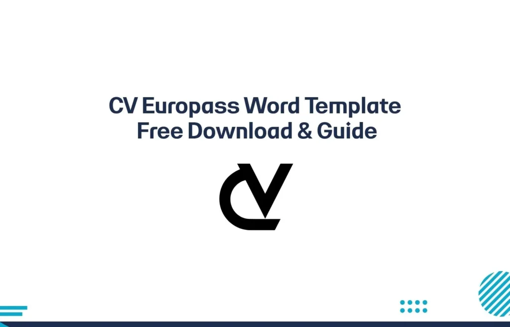 CV Europass Word Template