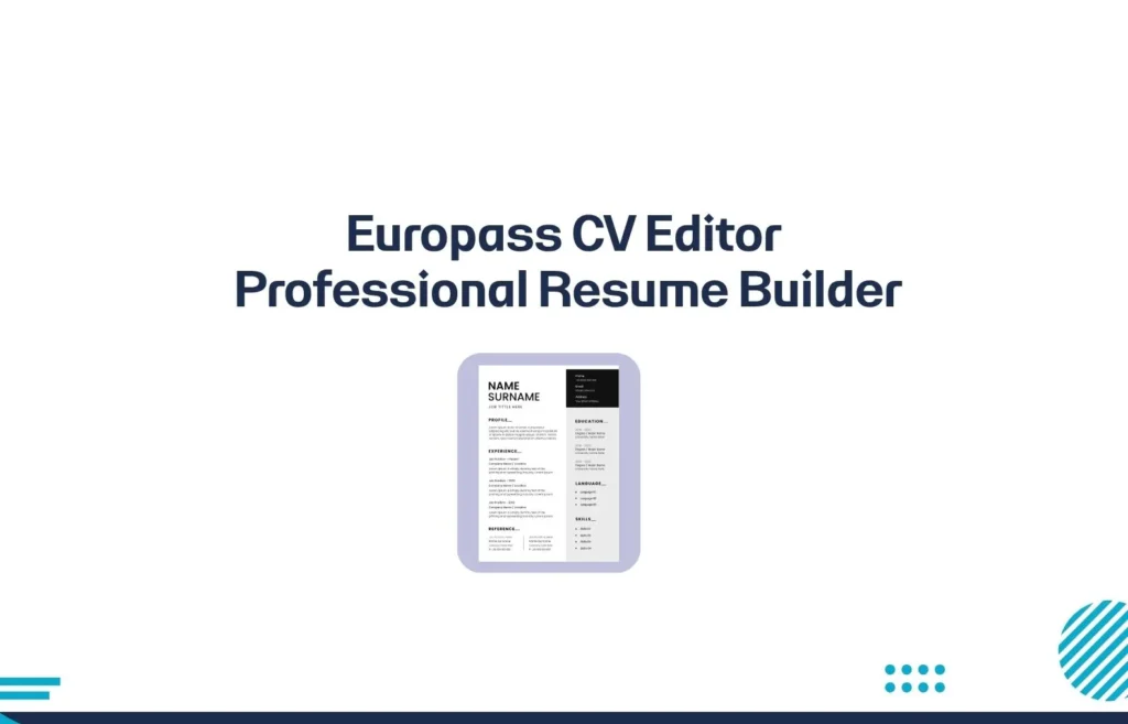 Europass CV Editor