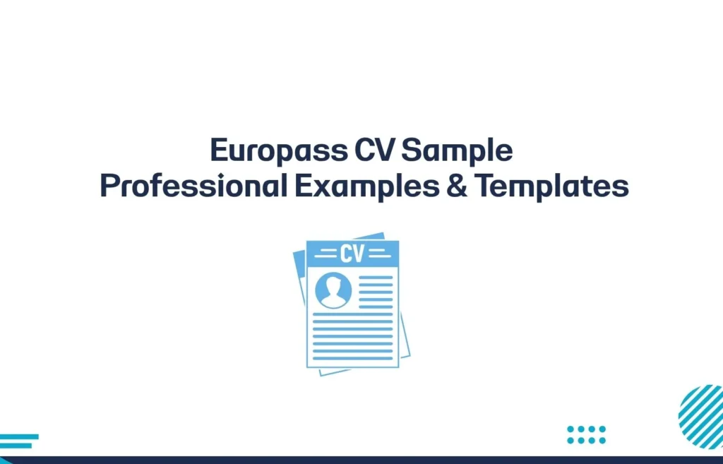 Europass CV Sample
